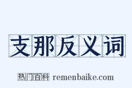 支那反义词是什么意思的图片
